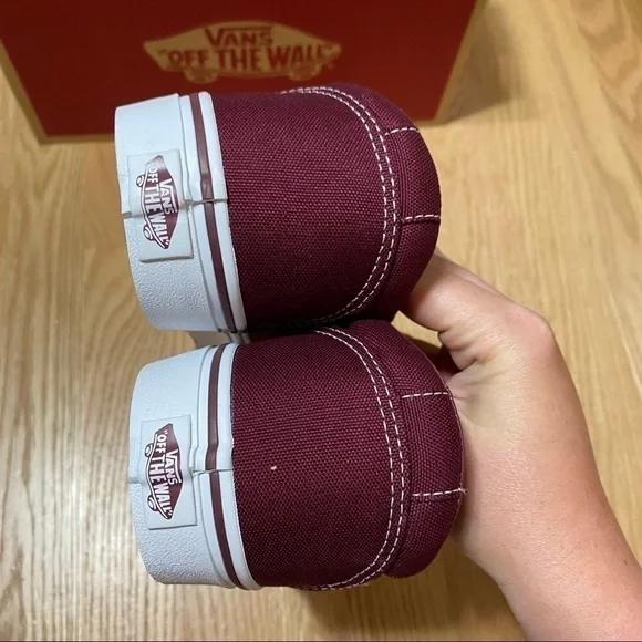 Vans Canvas Port Royale Maroon Ward Sneakers Shoes NEW 9.5 Men’s - Picture 5 of 8